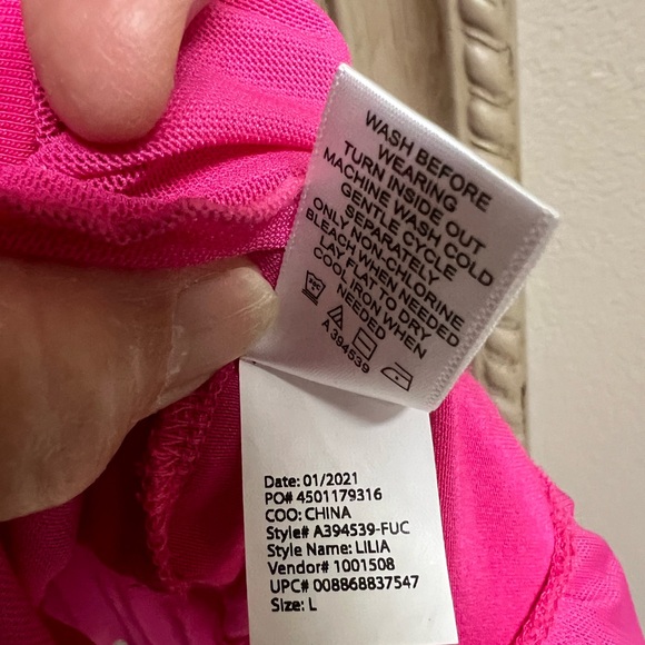 LOGO by Lori Goldstein Pink Tank Top - Picture 4 of 9